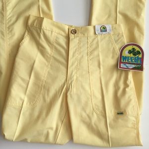 Weeds Men’s Pants Vintage 80’s Yellow Size 32 L